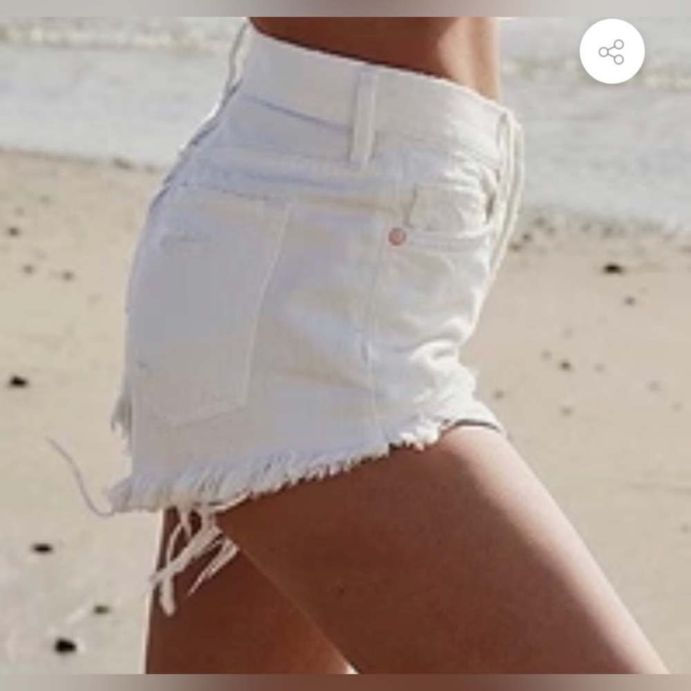 Free People Loving Good Vibrations Shorts in Spring White
